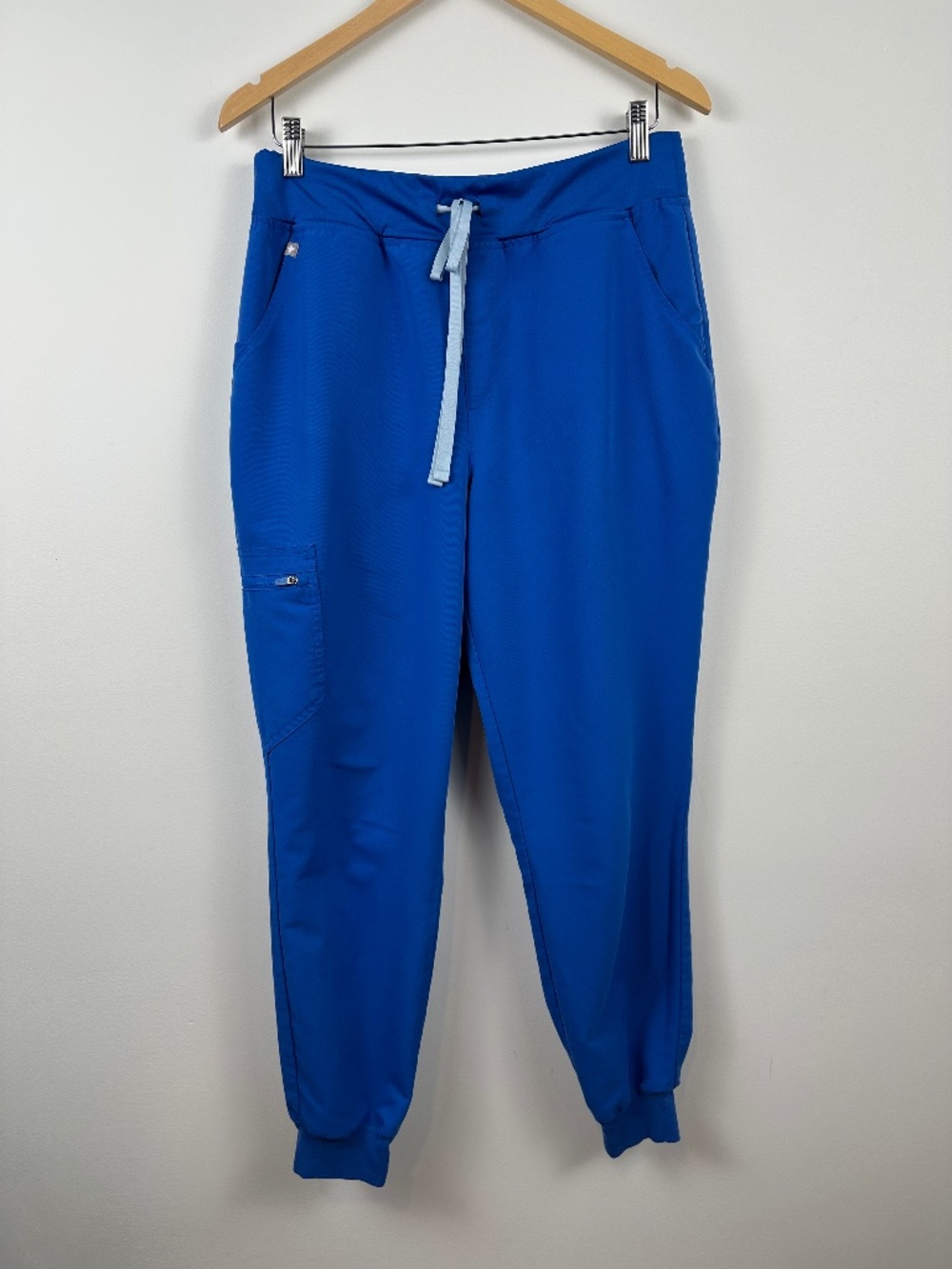 FIGS High Waisted Zamora Jogger Scrub Pants Royal Blue Size L
